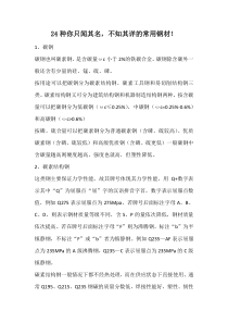 24种你只闻其名,不知其详的常用钢材