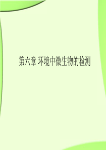 环境中微生物的检测-WWWSOPPTCN