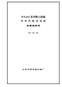 300MW空冷发电机安装说明书(中文)