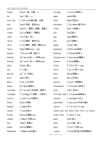 最新上海版牛津英语4B单词表(带音标的)