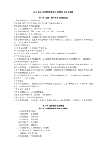 2016年版《证券投资基金从业资格》知识点总结