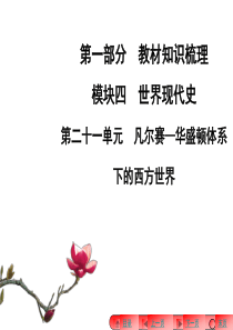 2016河南中考历史复习第二十一单元凡尔赛—华盛顿体系下的西方世界(43张)