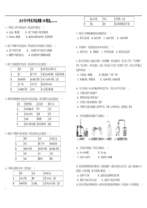 2015年中考化学选择题100精选揭阳市实验中学特供