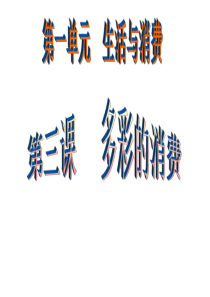 2017届--4复习第三课-多彩的消费-ppt.