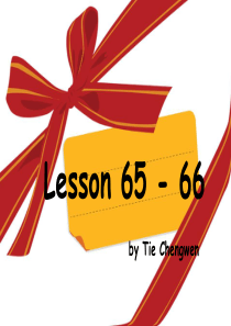 新概念一第65-66课课件