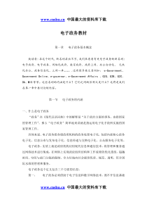 电子政务教材