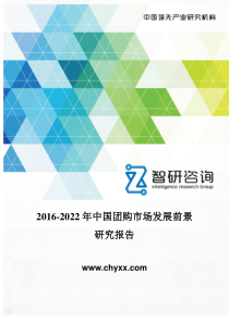2016-2022年中国团购市场发展前景研究报告