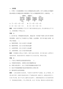 2014届高考生物第一轮复习方案【配套Word版题库】：1-2-3 物质跨膜运输的实例 物质跨膜运输