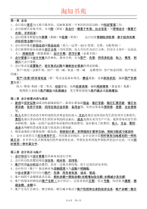 2014年___会计基础知识重点