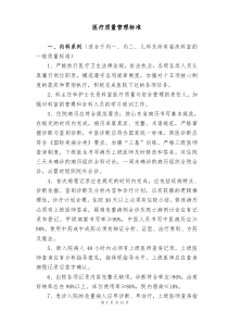 2016医疗质量管理标准