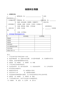 细胞和生物膜
