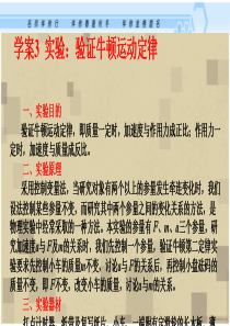 2013届高考物理考纲专项复习课件实验-验证牛顿运动定律(11张)