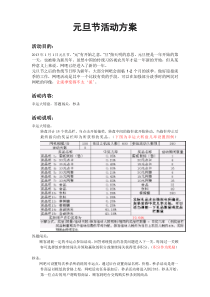 2013年元旦节活动方案(文字格式)