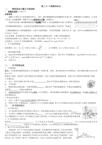 2013年物理3-3高三二轮知识点(高度浓缩)