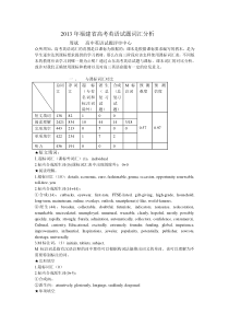 2013年福建省高考英语试题词汇分析