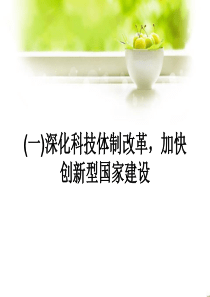 2013年高考二轮复习时事热点专题之“深化科技体制改革,加快创新型国家建设”
