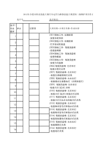 汽车二级维护作业表1