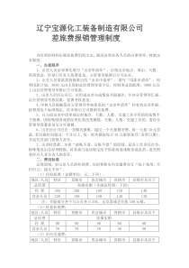 企业差旅费报销管理制度