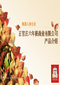 正官庄产品介绍