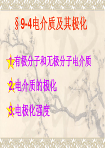 电介质及其极化(完整)