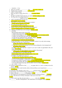 2012年电大英语网考参考资料