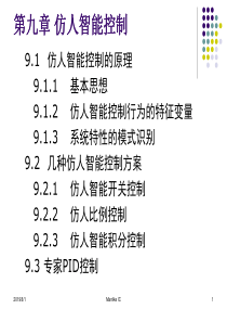 第九章仿人智能控制v2