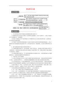 2015-2016学年高中历史专题四现代中国的政治建设与祖国统一单元学习小结人民版必修1