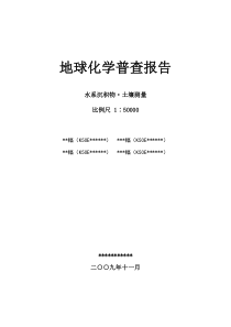 15万地球化学普查报告
