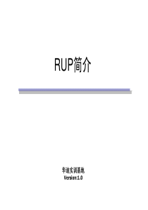 1RUP简介
