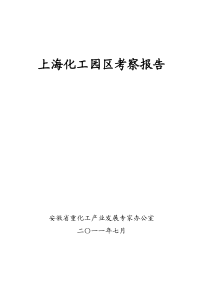 上海化工园区考察报告