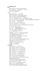 1国际贸易术语大全