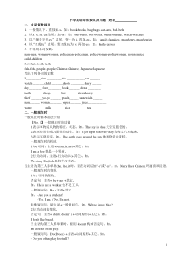 2012小学英语语法要点及习题