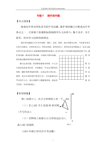 2012届中考数学操作型问题复习