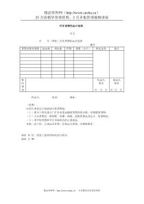 汽车货物托运计划表(1)