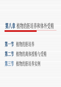 (第六章)第七章植物的胚培养和体外受精.