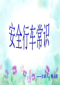 汽车驾驶安全常识