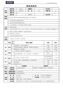 10-单证员职位说明书