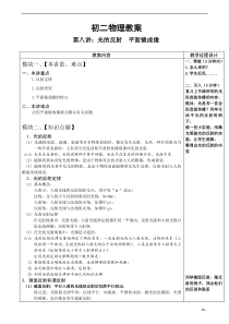 10八上第十讲光的反射平面镜成像
