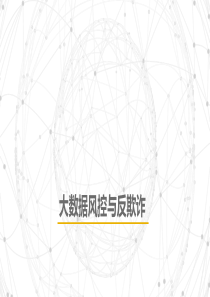 大数据风控与反欺诈