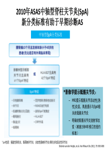 2010年ASASSpA分类标准