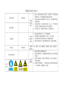 喷漆岗位风险点告知卡