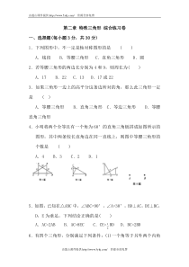 八年级数学特殊三角形综合练习题