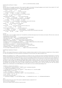2007年12月高等学校英语应用能力A级试题print
