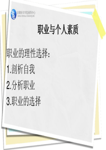 个人素质与职业