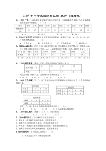 2008年中考试题分类汇编