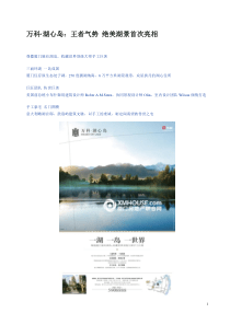 万科湖心岛软文102284782