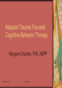 Adapted Trauma Focused Cognitive Behavior Therapy