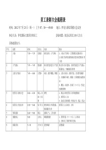 员工表彰大会流程表