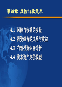 第四章_风险与收益率_考研_公司金融_陈雨露老师