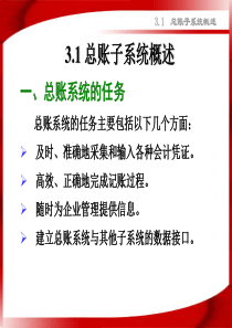总账子系统概述及日常业务处理